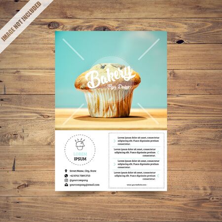 Bakery Ads Flyer Templateのイラスト素材