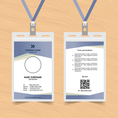 ID Card Template Designのイラスト素材