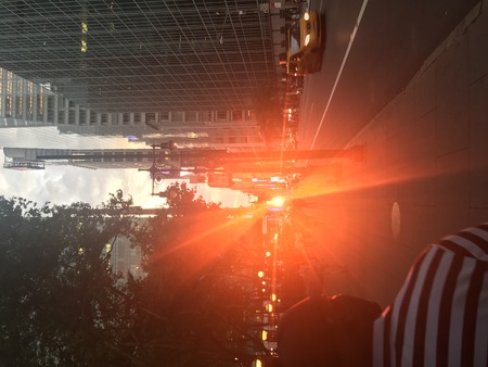 Sunset at Bryant parkのeditorial素材