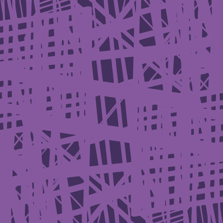 Vector hand-drawn seamless pattern with abstract urban ornament. Constructions. Abstract Background.