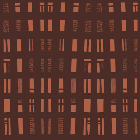 Vector hand-drawn seamless pattern with abstract urban ornament. Constructions. Abstract Background.のイラスト素材