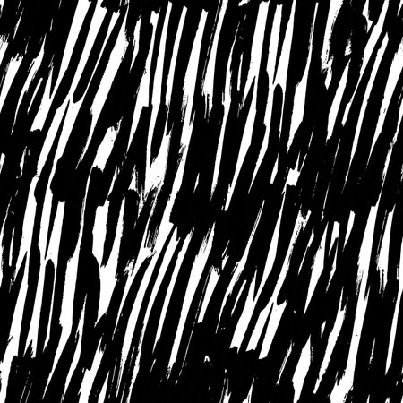 Vector hand-painted seamless pattern with ink brush strokes. Abstract background.のイラスト素材