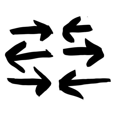 Hand drawn ink collectionの写真素材