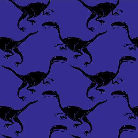 vector set silhouettes of dinosaur,animal illustrationのイラスト素材