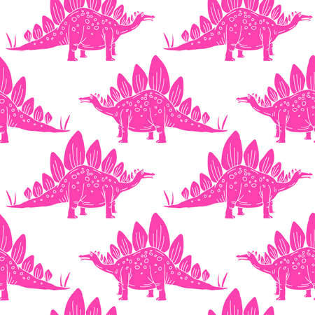vector set silhouettes of dinosaur,animal illustrationのイラスト素材