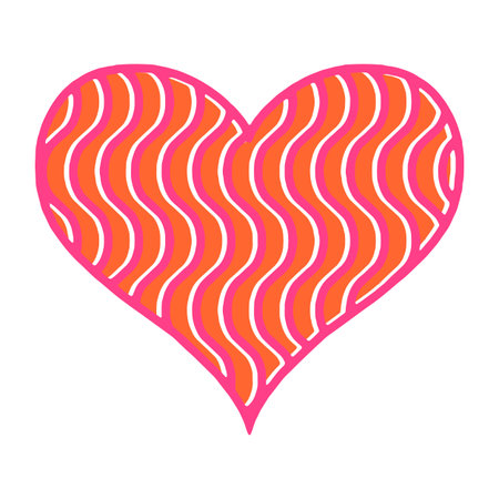 Hand drawn hearts. Design elements for Valentine s day.のイラスト素材