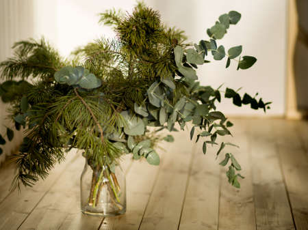 Green bouquet for room decoration.の写真素材