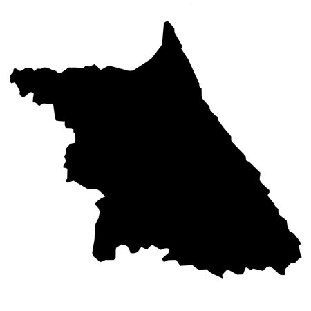 gangwon map, administrative map of the South Korean province of Gangwon-doの写真素材