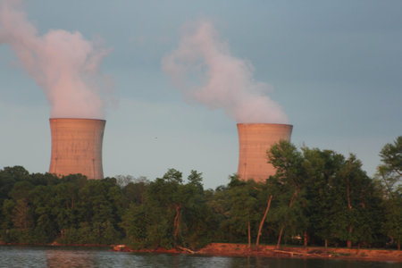 Nuclear power plant  NPP  located on Three Mile Island in the Susquehanna River, south of...