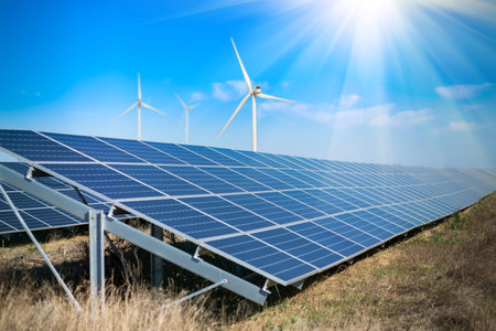 ecology sources of energy, solar and wind generators