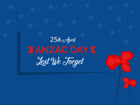 Anzac Day Australian War Remembrance Day Posterのイラスト素材