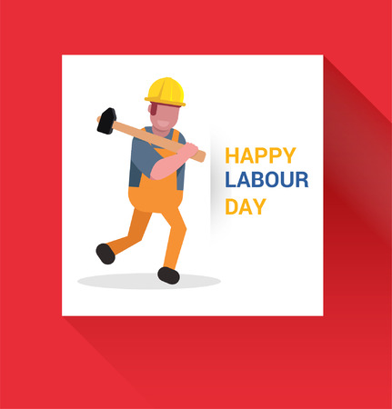 May First Workers Day Illustrationのイラスト素材