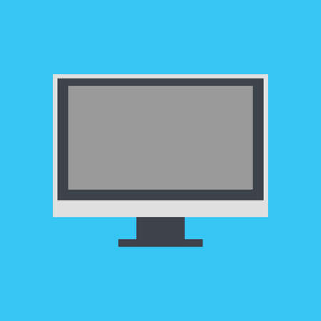 Vector desktop computer iconのイラスト素材