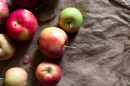 red apples green applesの写真素材