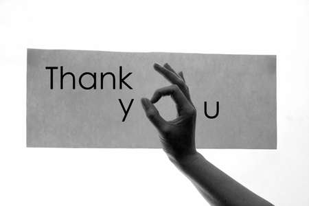 Thank you okの写真素材