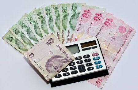 cash Turkish Lira photosの写真素材