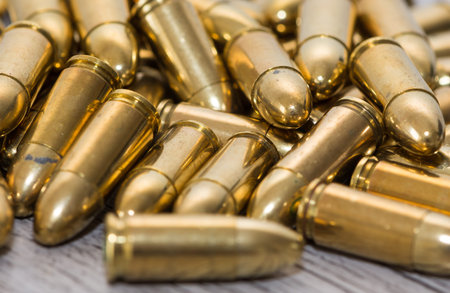 safety equipment, handguns and pistol bullets