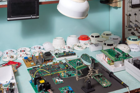 Repair of electronic devices in the workshop. Recovery and disposal of electronic waste.