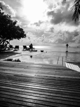 Water side in Maldivesのeditorial素材