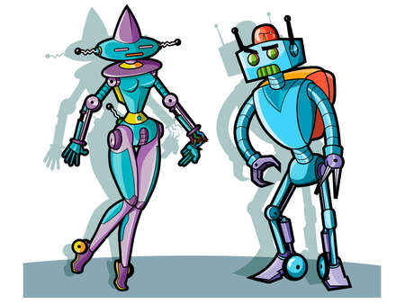 Robots of the immediate futureのイラスト素材