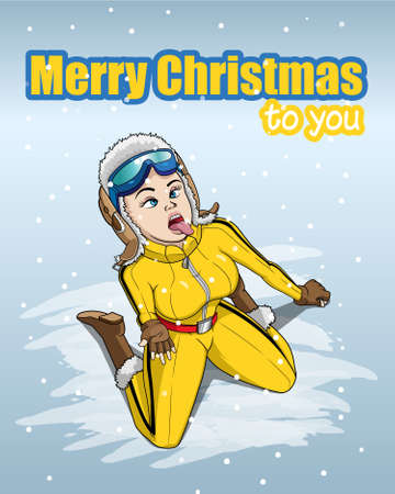 Christmas card of Merry Christmas to youのイラスト素材