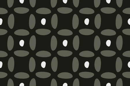 Abstract squares pattern seamless black background geometric ornament. Vector illustration.のイラスト素材