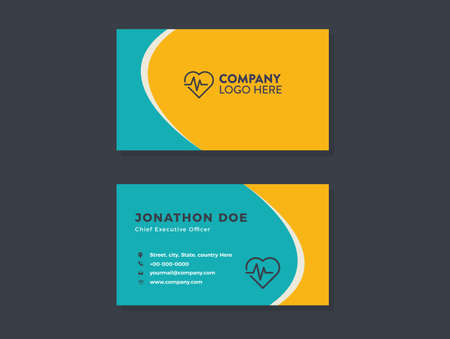 Corporate Business Card and Visiting Card Designのイラスト素材