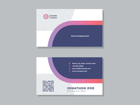 Corporate Business Card and Visiting Card Designのイラスト素材