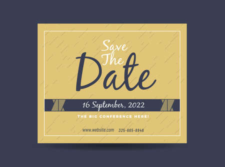 Corporate Business Postcard Design | Save The Date Invitation Card | Direct Mail EDDM DesignÂ Â のイラスト素材