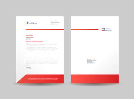 Corporate Business Letterhead Design | Corporate Identity | Business Brandingのイラスト素材