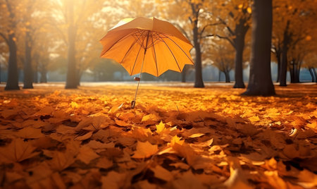 Autumn Season, maple leaf background on autumn or spring season, red and orange maple leaf falling down on an autumn season, Single maple leaf, Isolated autumn backgroundの素材