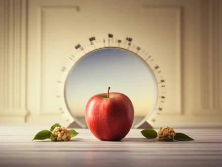Ai generated diet plan and weight loss photo, proper nutrition, vegetables and fruits for diet plan and healthy lifestyle, weight loss pills and supplements, fitness routineの素材