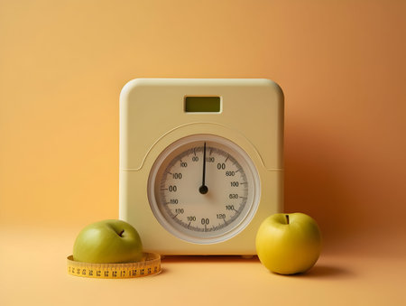 Ai generated diet plan and weight loss photo, proper nutrition, vegetables and fruits for diet plan and healthy lifestyle, weight loss pills and supplements, fitness routineの素材