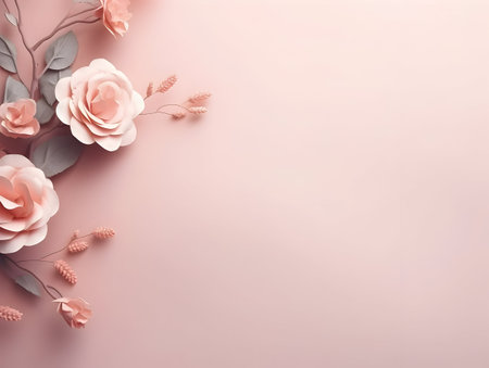 Abstract floral background, floral art abstract wallpaper and background, Floral textured flower, realistic flower background with text writing areaの素材