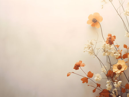 Abstract floral background, floral art abstract wallpaper and background, Floral textured flower, realistic flower background with text writing areaの素材