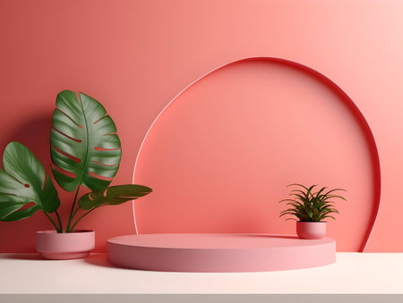 A Mesmerizing 3D Abstract Multicolor Visualization, colorful 3D abstract background design, Minimalistic pattern of simple shapes. Bright creative symmetric texture, ai generatedの素材