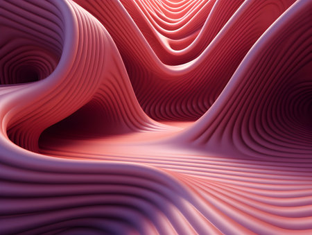 A Mesmerizing 3D Abstract Multicolor Visualization, colorful 3D abstract background design, Minimalistic pattern of simple shapes. Bright creative symmetric texture, ai generatedの素材