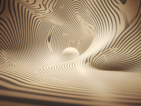 A Mesmerizing 3D Abstract Multicolor Visualization, colorful 3D abstract background design, Minimalistic pattern of simple shapes. Bright creative symmetric texture, ai generatedの素材