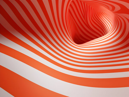 A Mesmerizing 3D Abstract Multicolor Visualization, colorful 3D abstract background design, Minimalistic pattern of simple shapes. Bright creative symmetric texture, ai generatedの素材