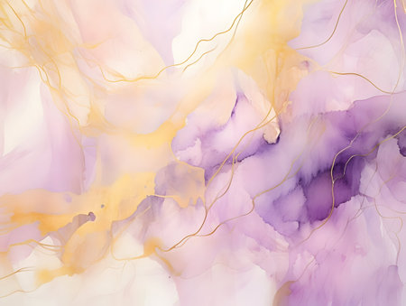 Veil texture abstract background, watercolor fluid painting background, dye splash style, alcohol ink, ai generated photoの素材