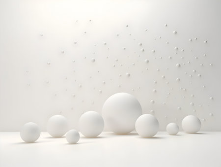 Abstract white and grey background, stripes background with geometric shape, white dotted background, white backgroundの素材