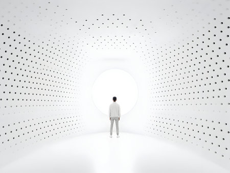 Abstract white and grey background, stripes background with geometric shape, white dotted background, white backgroundの素材