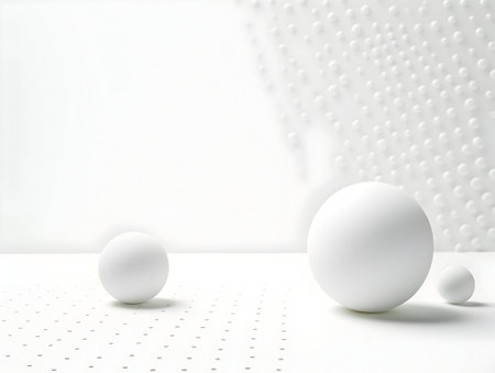 Abstract white and grey background, stripes background with geometric shape, white dotted background, white backgroundの素材