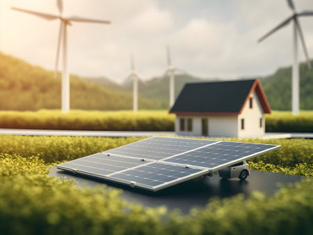 charging EV car electric vehicle clean energy for driving future, eco-friendly alternative energy concept, futuristic hybrid vehicle charge battery electric on station, ai generateの素材