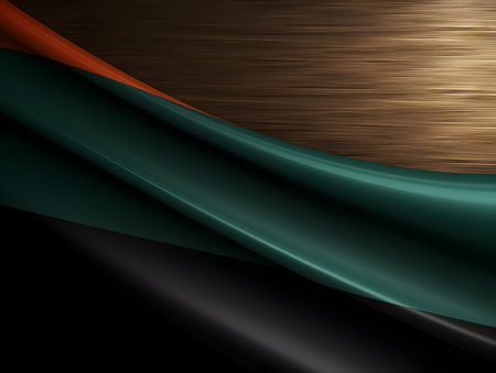 United arab emirates national flag background, UAE flag weaving made by silk cloth fabric, UAE background, ai generated imageの素材