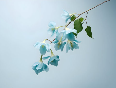 Creeper flower in studio background, single Creeper flower, Beautiful flower, ai generated imageの素材