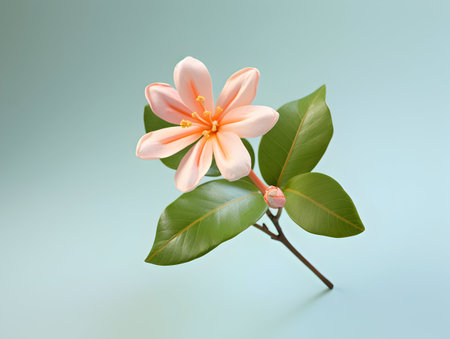 Murraya flower in studio background, single Murraya flower, Beautiful flower imagesの素材