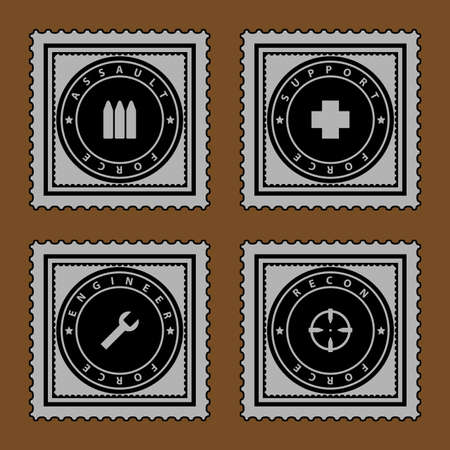 Military ribbonsのイラスト素材