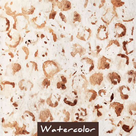 Brown abstract watercolor hand made backgroundのイラスト素材