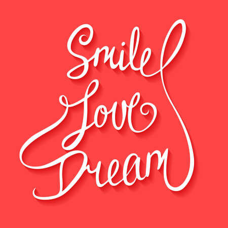 Card with hand drawn typography design element for greeting cards, posters and print.のイラスト素材